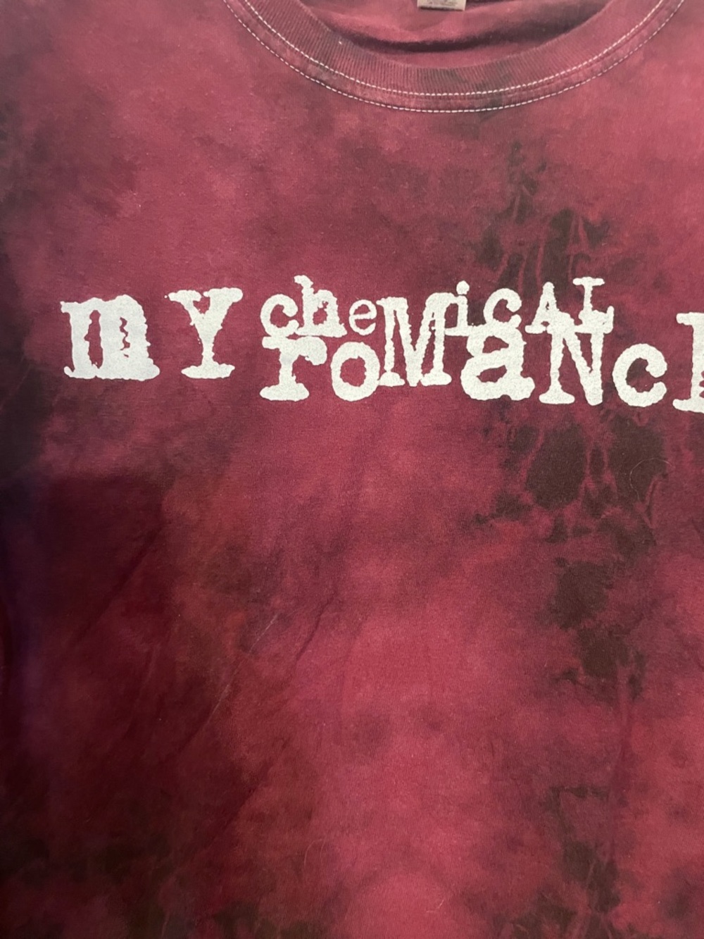 My Chemical Romance Maroon Tie-Dye Logo Tee - Unbranded - Picture 3 of 4